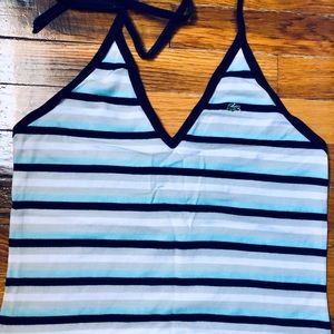 V neck halter. Cotton. Lacoste.